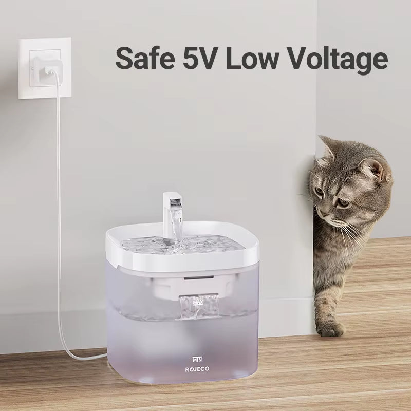 Rechargeable Cat Water Fountain – Fresh, Flowing Water for Healthy, Happy Pets