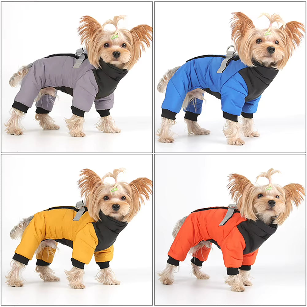 WeatherPaws Pro Coat – Waterproof Winter Warmth with Built-In D-Ring for Small & Medium Dogs